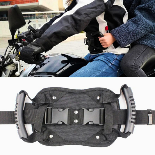 Cinto de Segurança ProRide Secure  Universal para Motociclistas | Conforto e Proteção para o Pendura